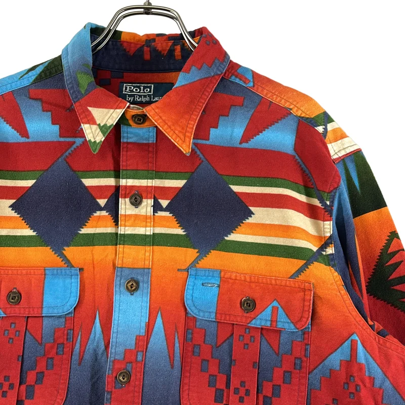 POLO BY RALPH LAUREN / ポロバイラルフローレン | ネイティブ ネルシャツ | L | メンズ
