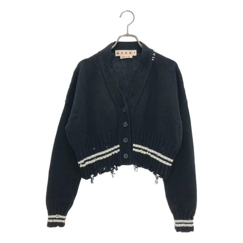 MARNI / マルニ | 2025AW | ダメージ加工 カーディガン CDMD0223Q0 | 38 | レディース