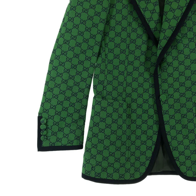 GUCCI / グッチ | GGジャガード 総柄 テーラードジャケット | 44 | メンズ