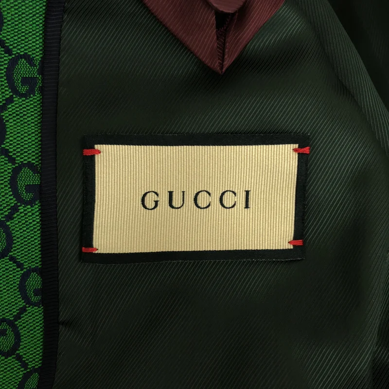 GUCCI / グッチ | GGジャガード 総柄 テーラードジャケット | 44 | メンズ