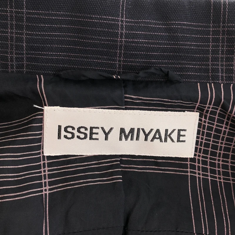 ISSEY MIYAKE / イッセイミヤケ | チェック パッチワーク ギャザー ジャケット | 3 | レディース