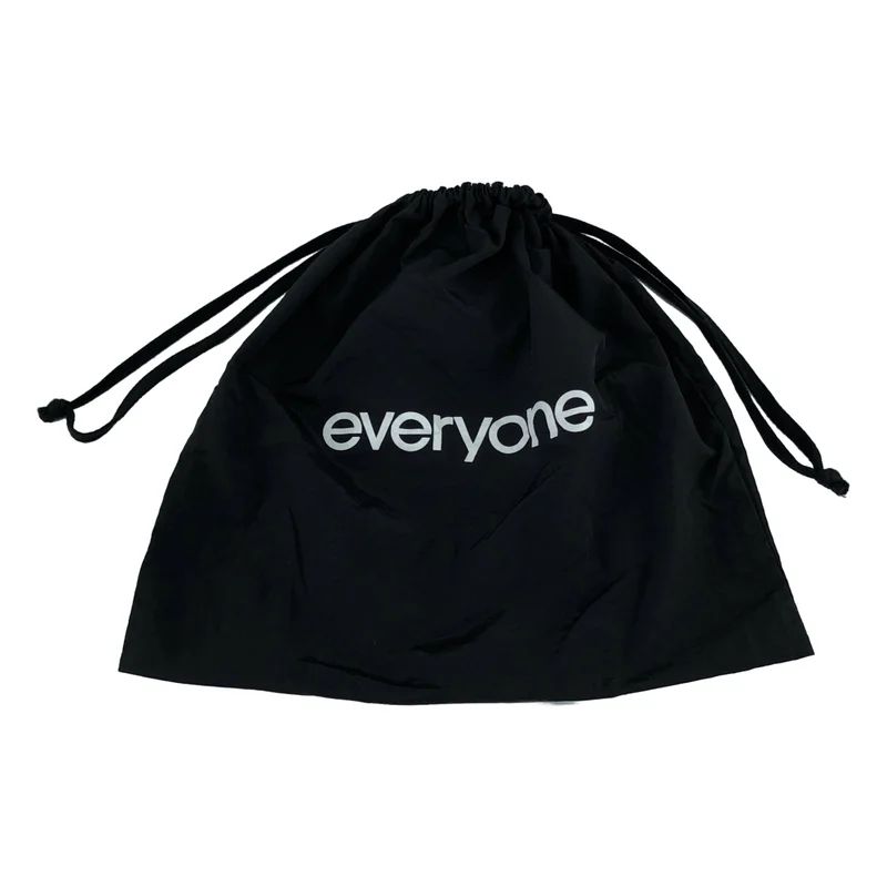 新品　everyone ナイロン巾着ポーチ 黒 ブラック black everyone / エブリワン | 2025AW | Nylon Kinchaku Pouch / ナイロン