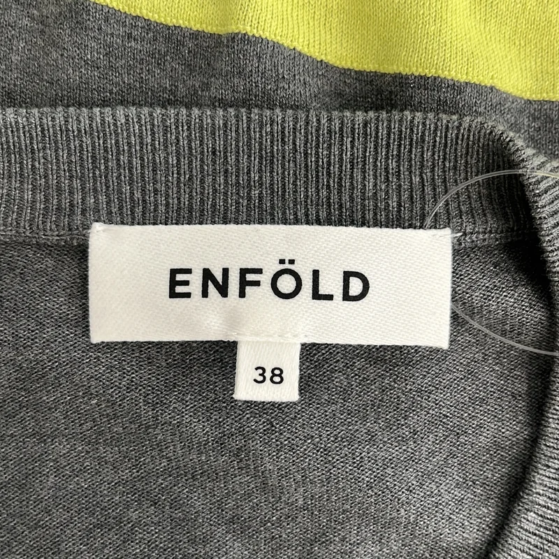 ENFOLD / エンフォルド | バイカラーカーディガン | 38 | レディース
