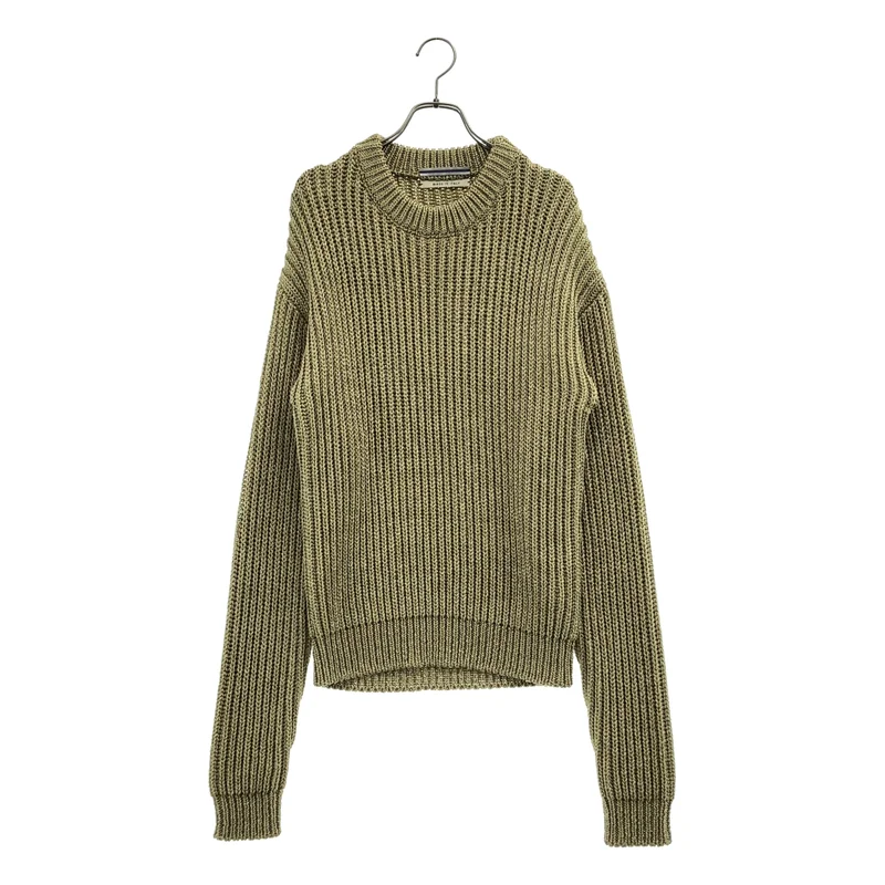 Cristaseya / クリスタセヤ | MAXI SWEATER GOLD クルーネックニット | XS | メンズ