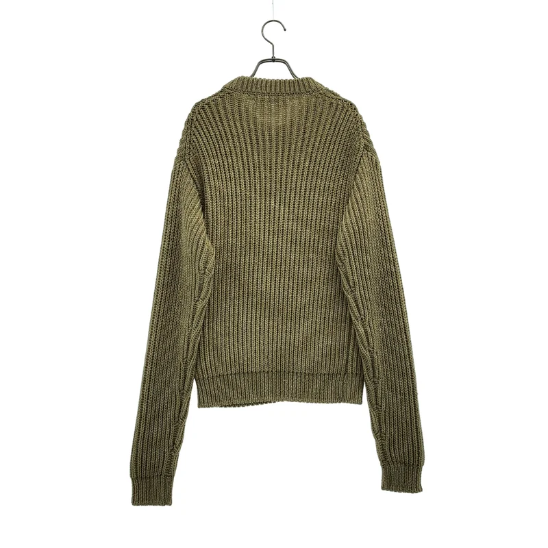 Cristaseya / クリスタセヤ | MAXI SWEATER GOLD クルーネックニット | XS | メンズ