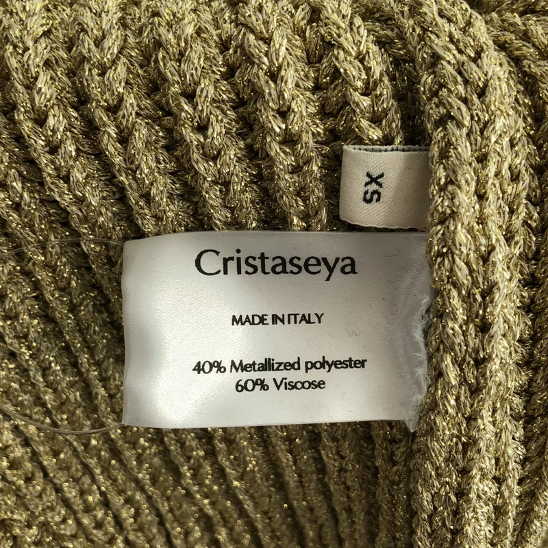 Cristaseya / クリスタセヤ | MAXI SWEATER GOLD クルーネックニット | XS | メンズ