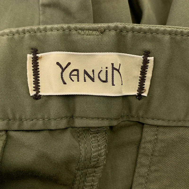 YANUK / ヤヌーク | ストレッチ タック スラックス パンツ | XS | レディース