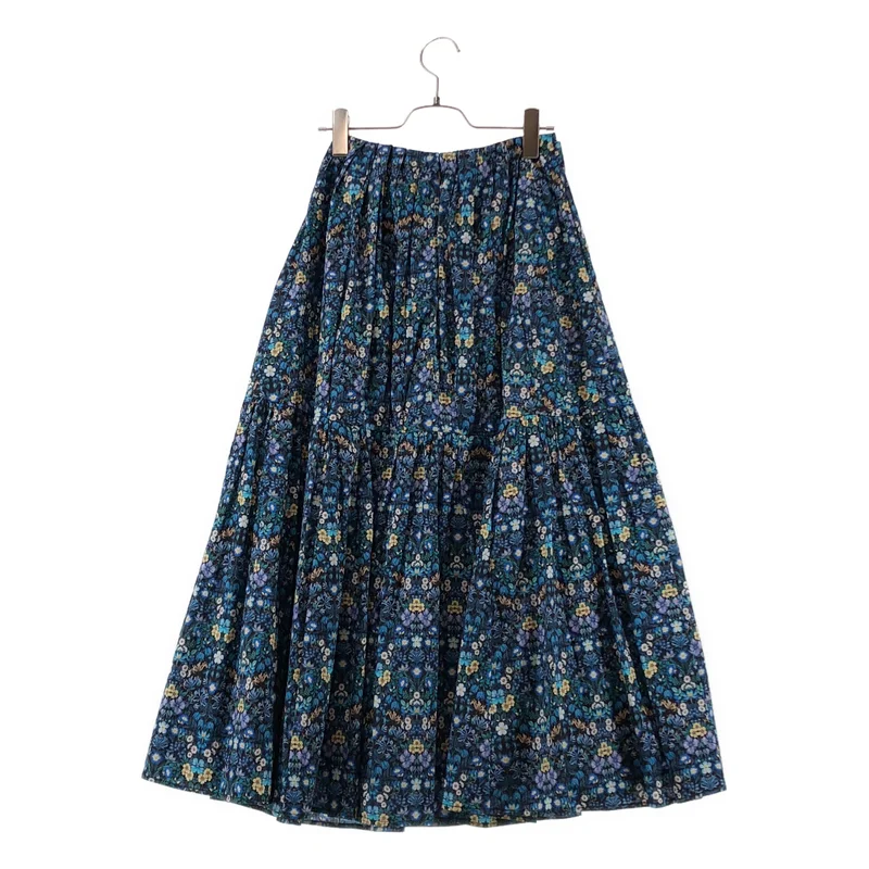 SEVEN TEN by MIHO KAWAHITO / セブンテンバイミホカワヒト | 2024SS | LIBERTY / リバティ 総柄 フラワー ボリューム スカート | S | レディース