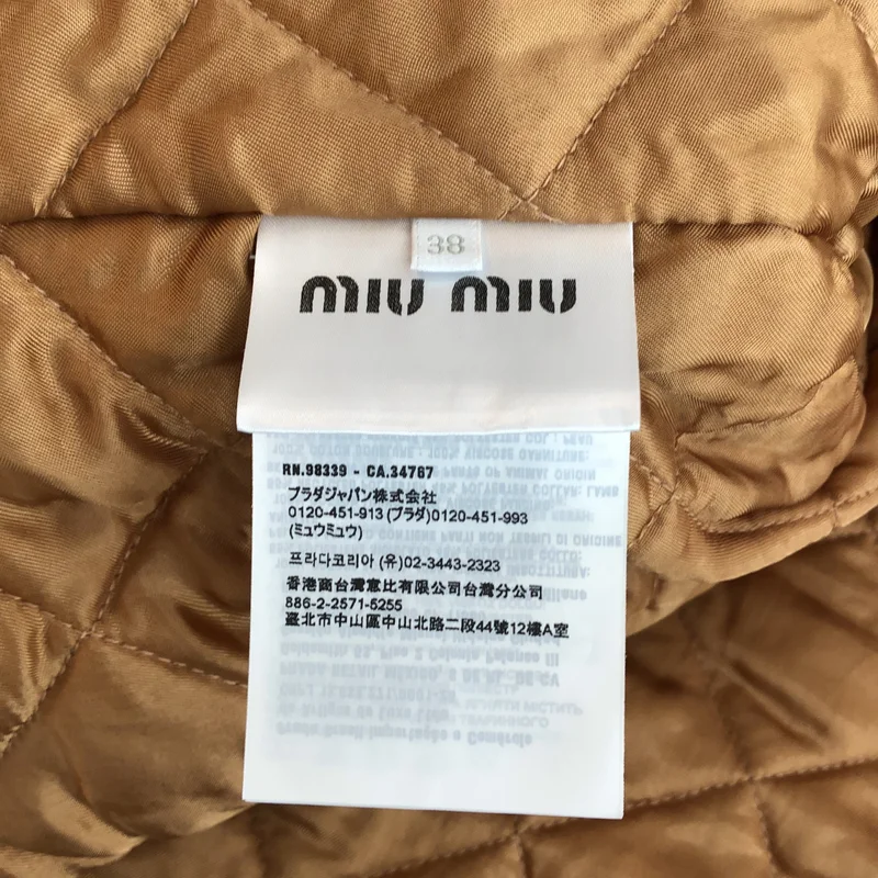 miu miu / ミュウミュウ | 2025AW | コーデュロイ ブルゾンジャケット ML1336 | 38 | レディース