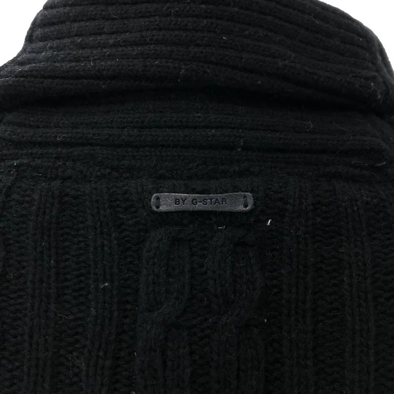 G-STAR RAW / ジースターロー | ウール ワンポイントロゴ ケーブル ニット カーディガン | S | メンズ