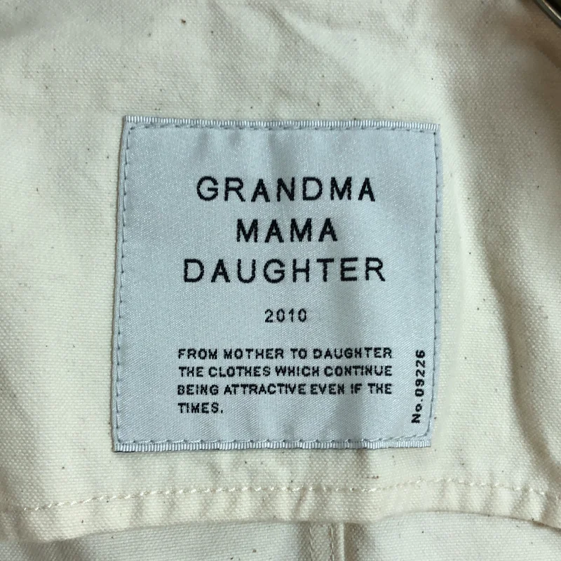 grandma MAMA daughter / グランマママドーター | キャンバス ノーカラー ワークジャケット | 0 | レディース