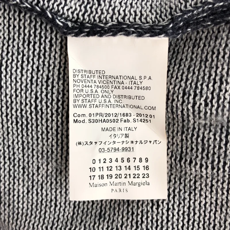 Maison Martin Margiela / メゾンマルタンマルジェラ | 2012SS | ニットカーディガン | L | メンズ