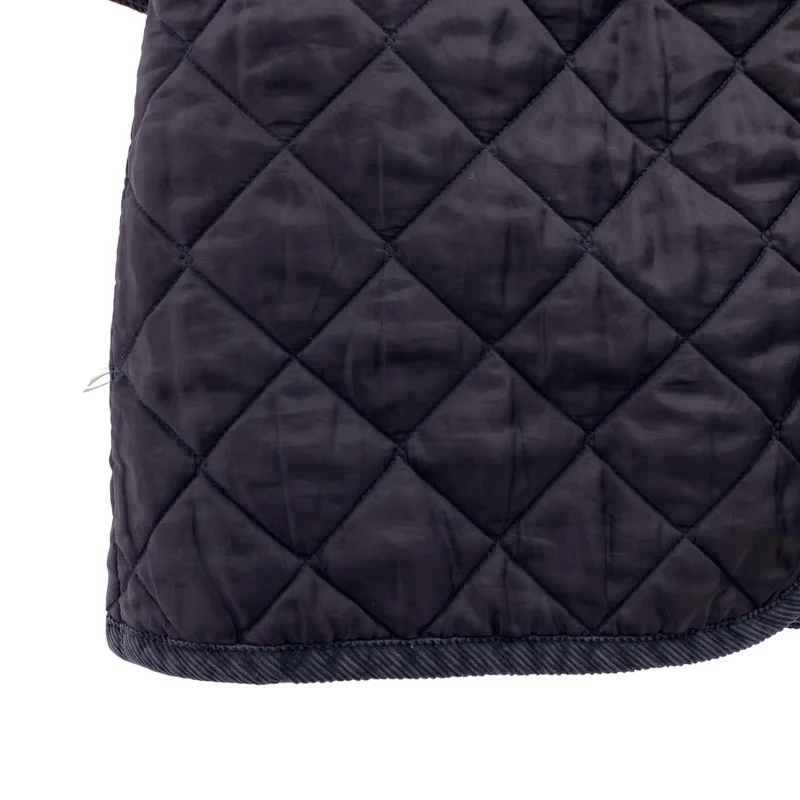 LAVENHAM / ラベンハム | キルティング ロゴボタン コート フーディ | 38 | レディース