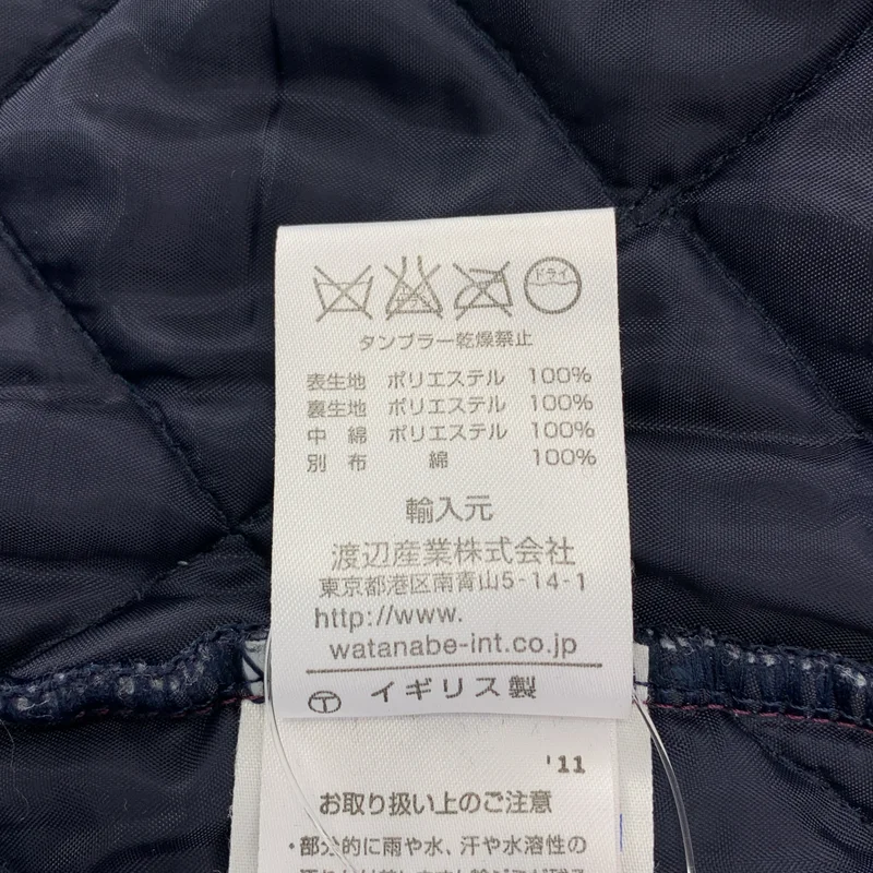 LAVENHAM / ラベンハム | キルティング ロゴボタン コート フーディ | 38 | レディース