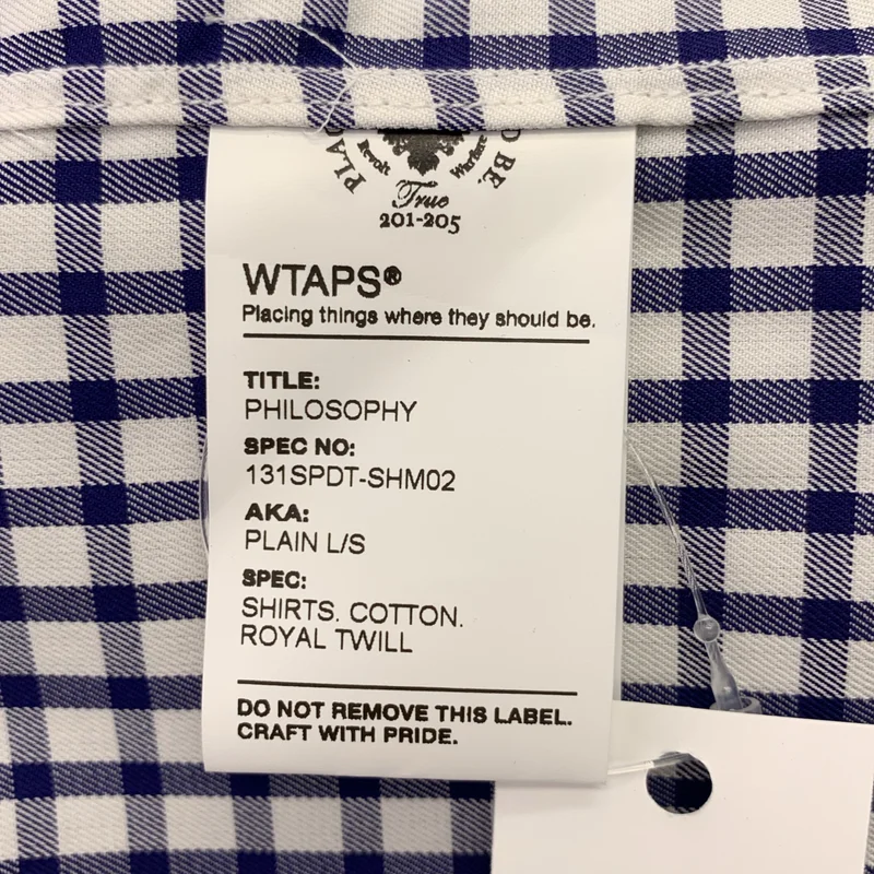 WTAPS / ダブルタップス | ギンガムチェック ボタンダウンシャツ | S | メンズ