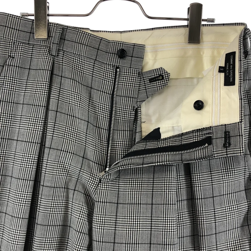COMME des GARCONS HOMME PLUS / コムデギャルソンオムプリュス | 2021AW | グレンチェック テーパード スラックス パンツ | S | メンズ