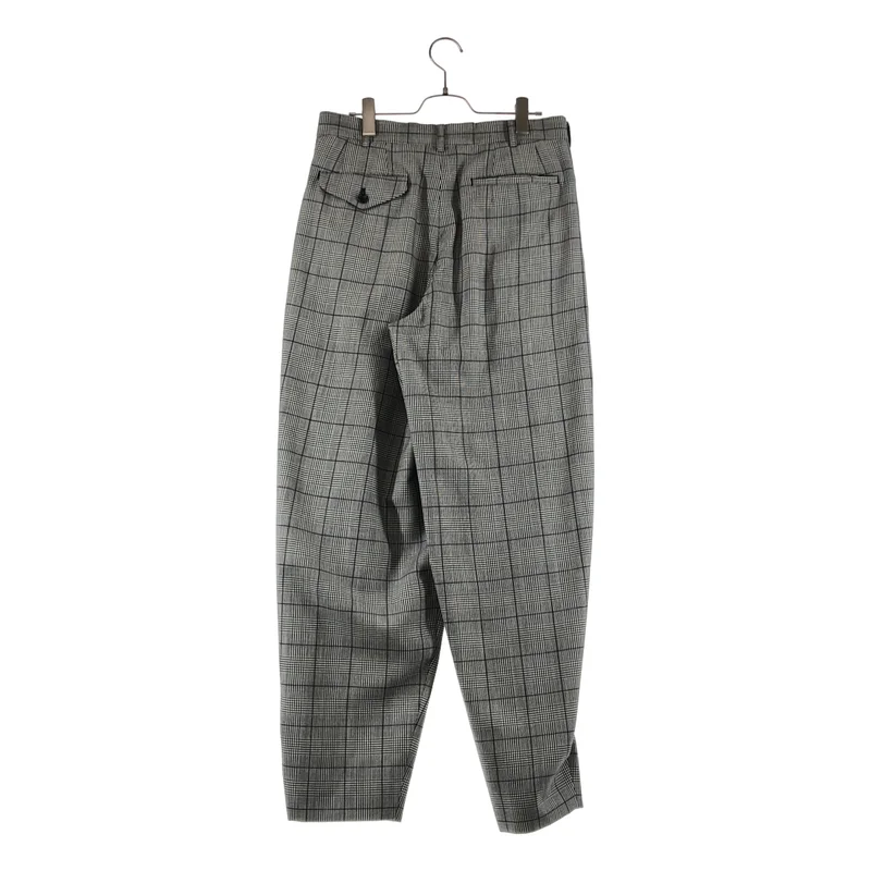 COMME des GARCONS HOMME PLUS / コムデギャルソンオムプリュス | 2021AW | グレンチェック テーパード スラックス パンツ | S | メンズ