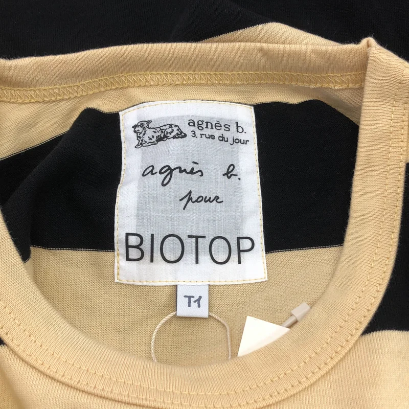 Agnes b. / アニエスベー | BIOTOP 別注 / ボーダー ロングスリーブ Tシャツ | T1 | メンズ