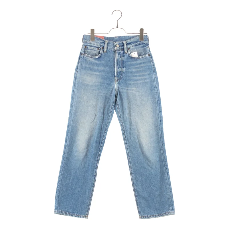 Acne Studios / アクネストゥディオズ | ダメージ加工 ロゴボタン デニムパンツ | 26 | レディース