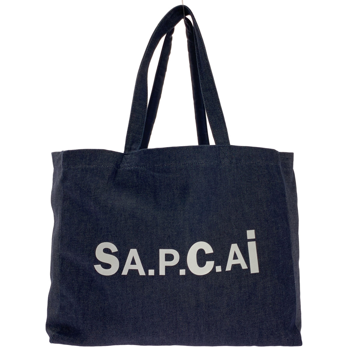 sacai サカイ A.P.C. アーペーセー デニム トートバッグ sacai / サカイ | × A.P.C. / アーペーセー ロゴ デニム トートバッグ