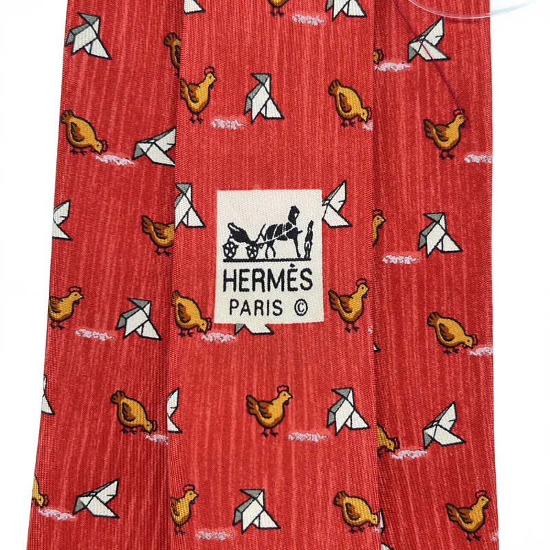 HERMES / エルメス | シルク 総柄 ネクタイ |