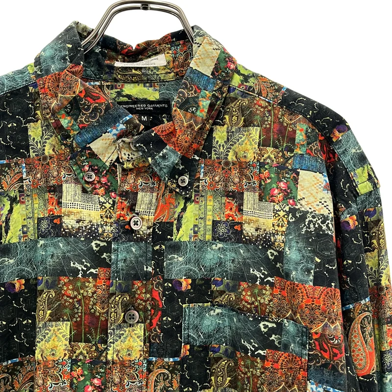 Engineered Garments / エンジニアドガーメンツ | ペイズリー ボタンダウンシャツ | M | メンズ