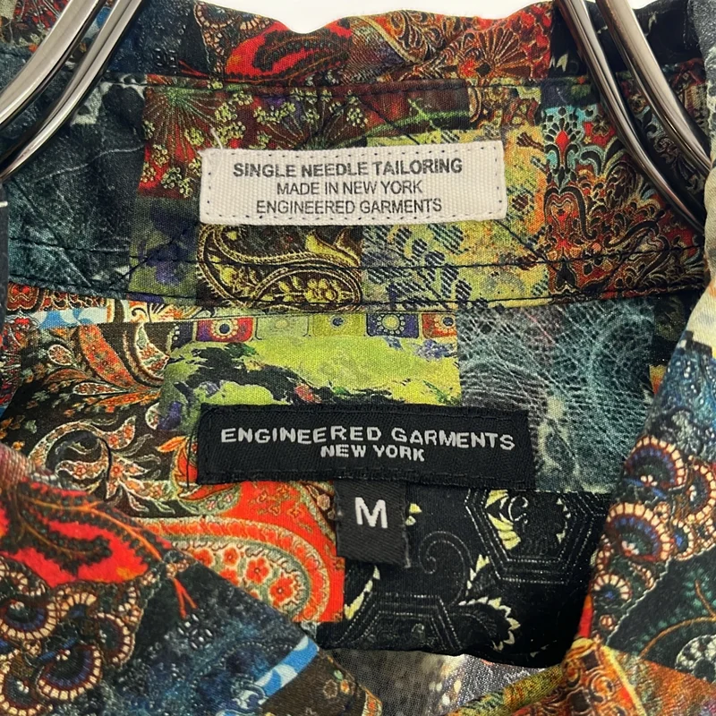 Engineered Garments / エンジニアドガーメンツ | ペイズリー ボタンダウンシャツ | M | メンズ