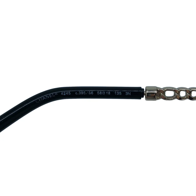 CHANEL / シャネル | 4245 マドモアゼル ココマーク チェーン オーバルサングラス | 58◻︎18-135 | その他