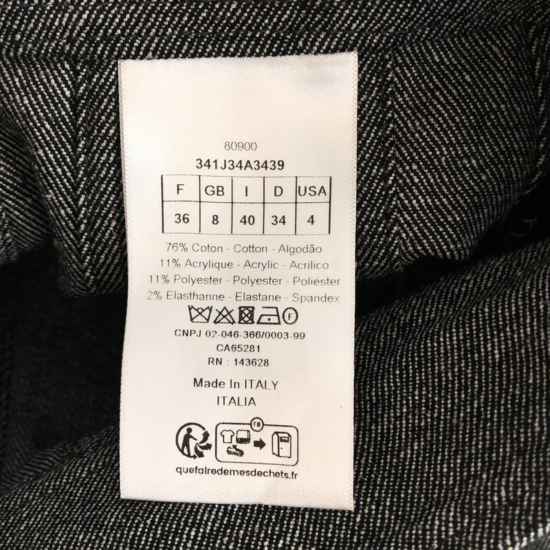 Christian Dior / クリスチャンディオール | 2023AW | コットンブレンド ツイル ミディスカート | 36 | レディース
