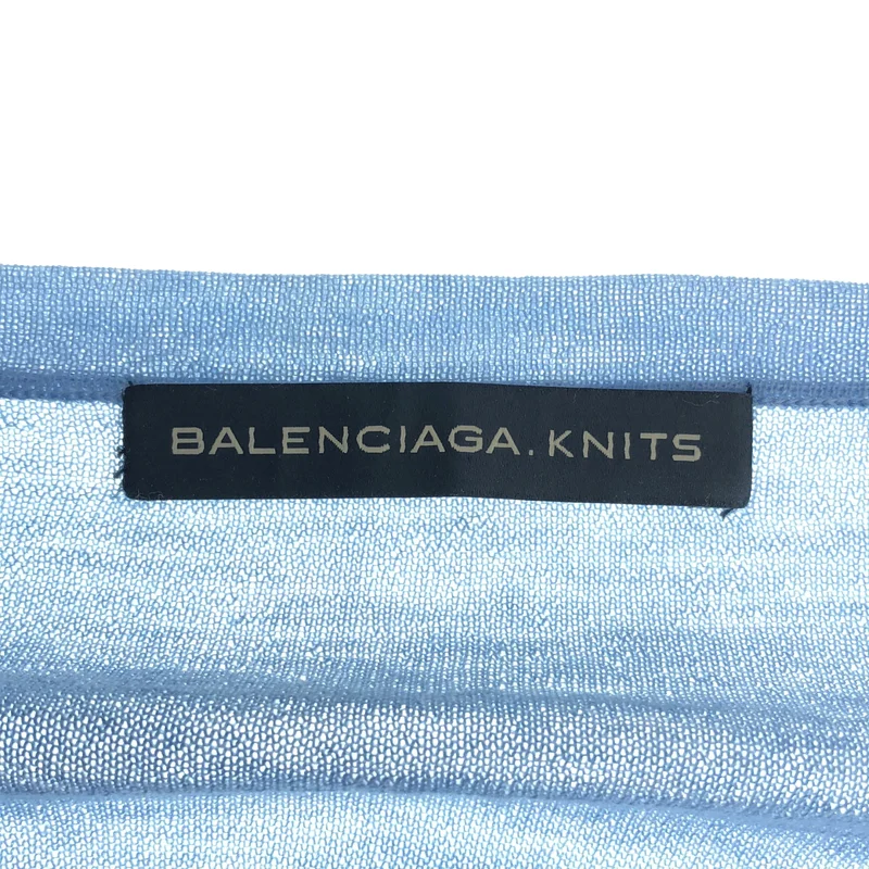 BALENCIAGA / バレンシアガ | ウール ハイゲージ クルーネックニット | 40 | レディース