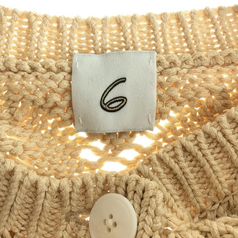 6(ROKU) / ロク | LILY YARN SUKASHI CARDIGAN |