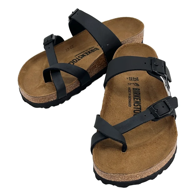 BIRKENSTOCK / ビルケンシュトック | MAYARI レザー フラットサンダル | 225 | レディース