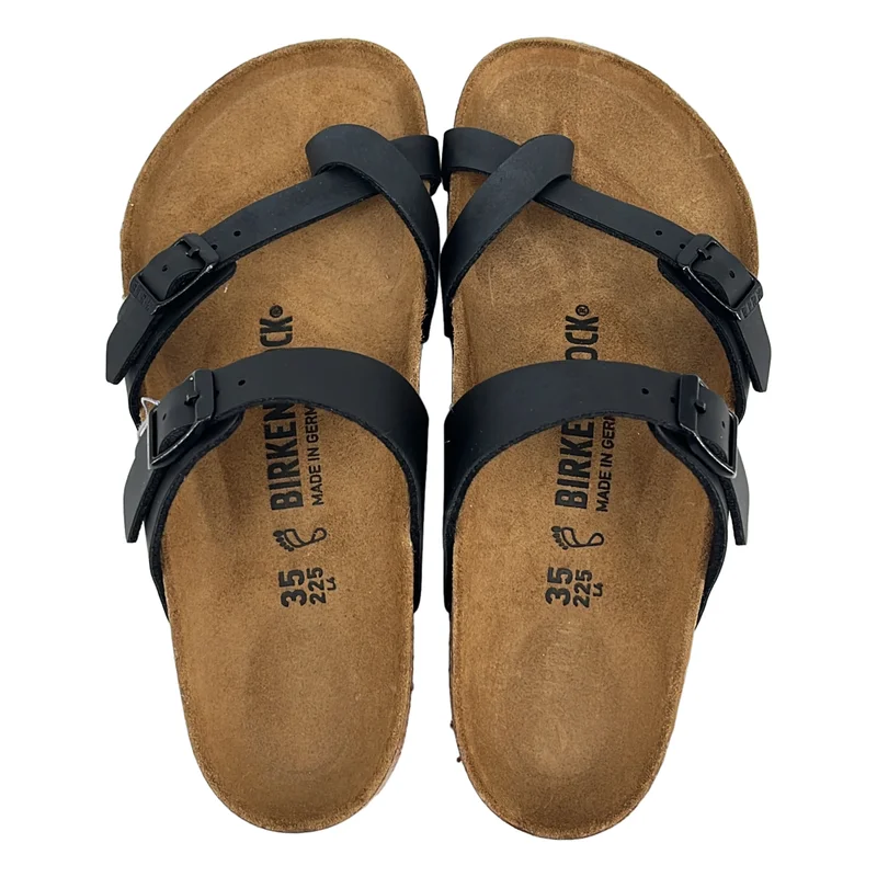BIRKENSTOCK / ビルケンシュトック | MAYARI レザー フラットサンダル | 225 | レディース