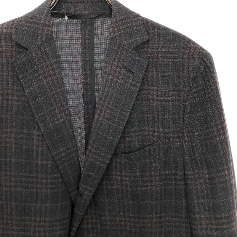Ermenegildo Zegna / エルメネジルドゼニア | CROSSOVER ウール リネン シルク テーラードジャケット | 48 | メンズ