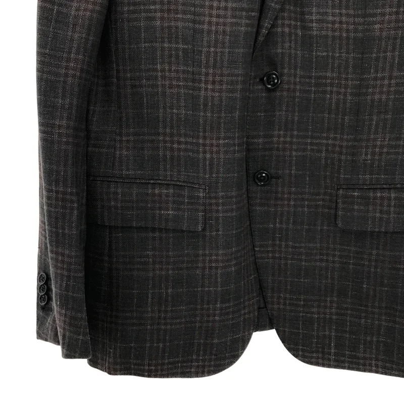 Ermenegildo Zegna / エルメネジルドゼニア | CROSSOVER ウール リネン シルク テーラードジャケット | 48 | メンズ