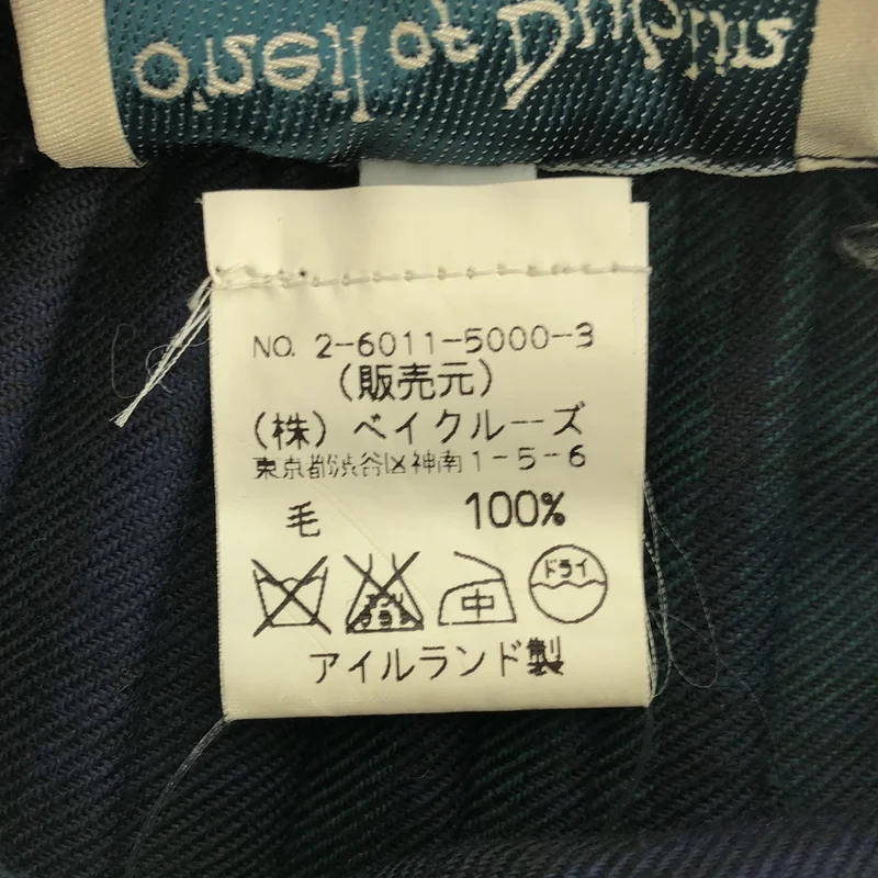O'NEIL OF DUBLIN / オニールオブダブリン | ウール チェック バックプリーツ キルトスカート | 28 | レディース