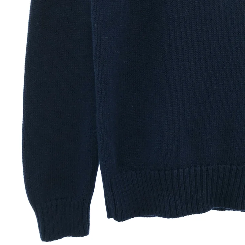 POLO RALPH LAUREN / ポロラルフローレン | コットン ロゴ刺しゅう クルーネックニット | S | メンズ