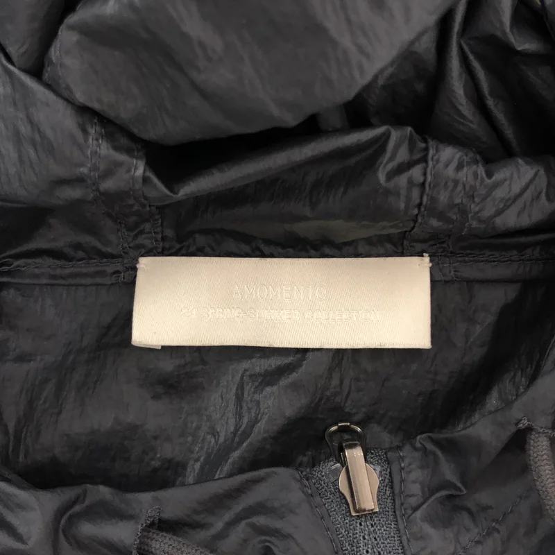 AMOMENTO / アモーメント | 2024SS | REVERSIBLE SHIRRING CROP HOODED JUMPER / リバーシブル シャーリングクロップ フーデッドジャンパー | 0 | レディース