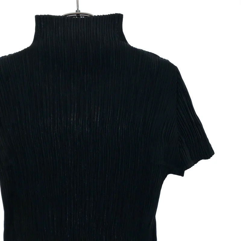PLEATS PLEASE ISSEY MIYAKE / プリーツプリーズイッセイミヤケ | ハイネック プリーツ ショートスリーブ カットソー | 3 | レディース