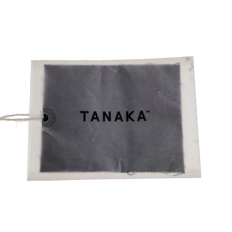 TANAKA / タナカ | NO COLLAR WORK COAT / フロッキー ノーカラー ベルテッド デニムコート | M | メンズ