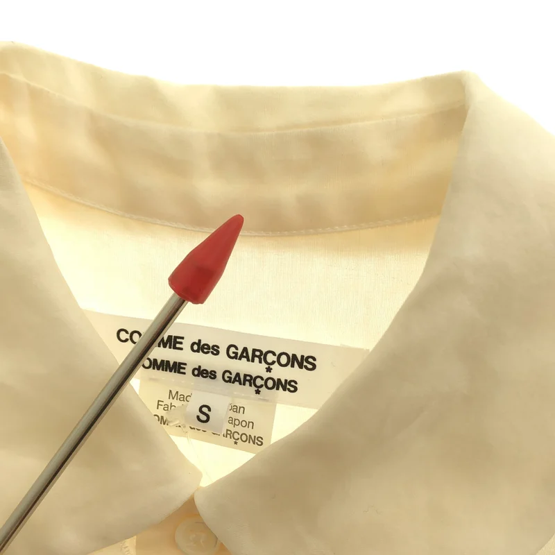 COMME des GARCONS COMME des GARCONS / コムコム | フリルシルクシャツ AD2013 | S | レディース