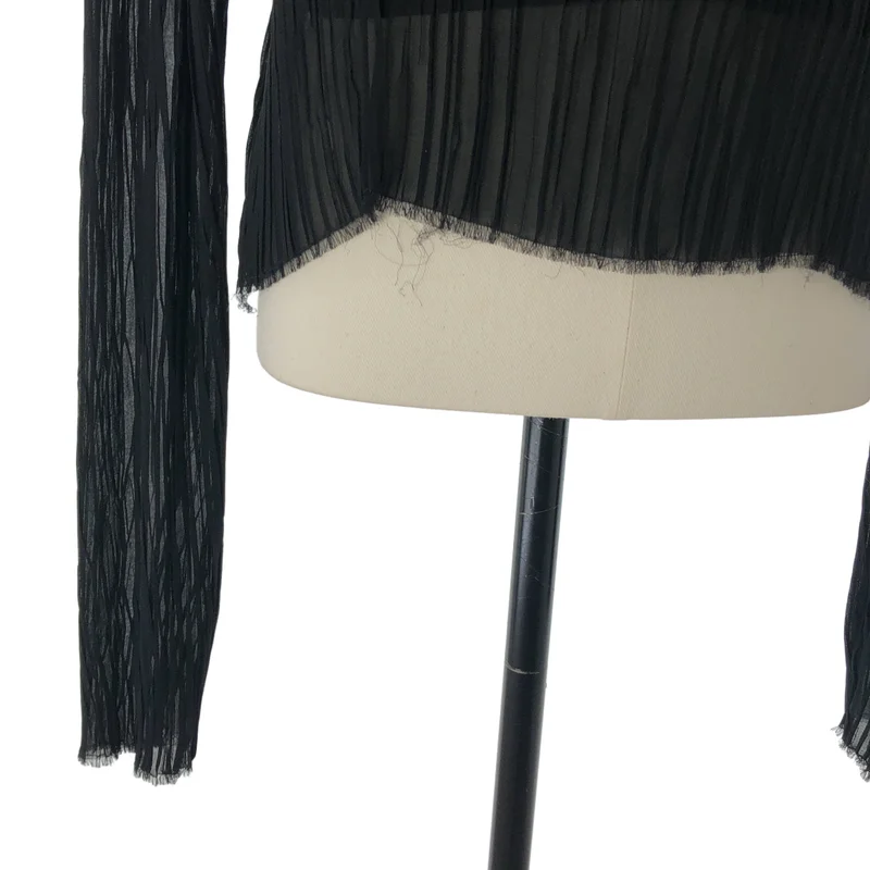 MM6 Maison Margiela / エムエムシックスメゾンマルジェラ | プリーツ シャツ_長袖 S52NH0012 | S | レディース