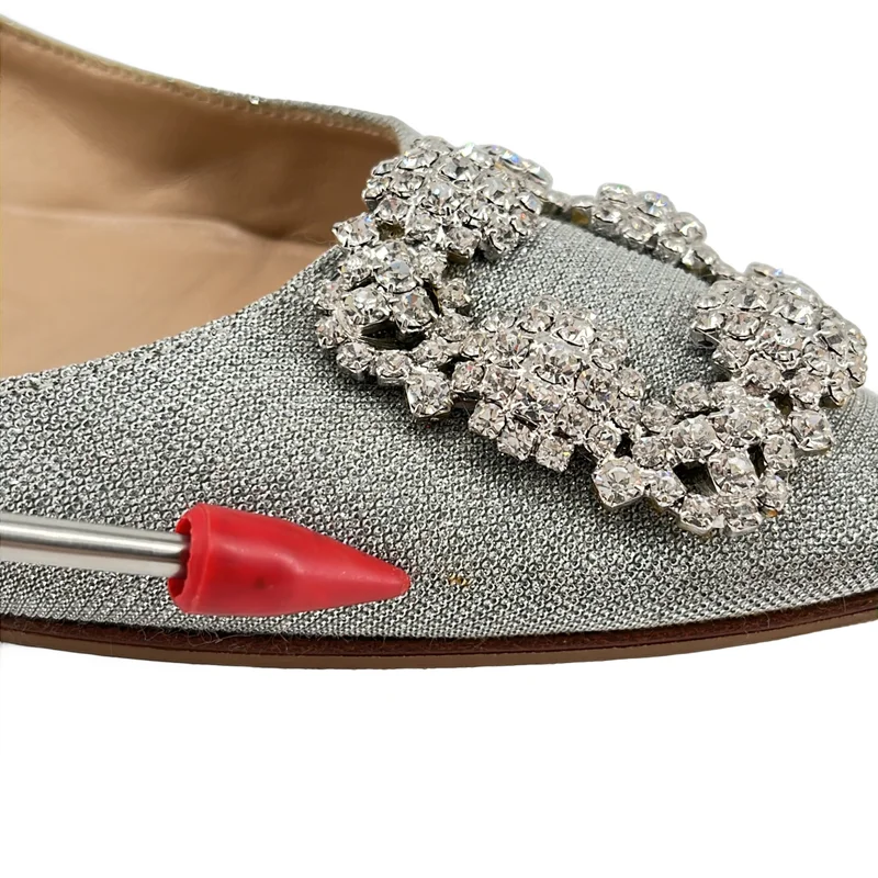 MANOLO BLAHNIK / マノロブラニク | ハンギシ ビジューバックル フラットパンプス | 36 1/2 | レディース