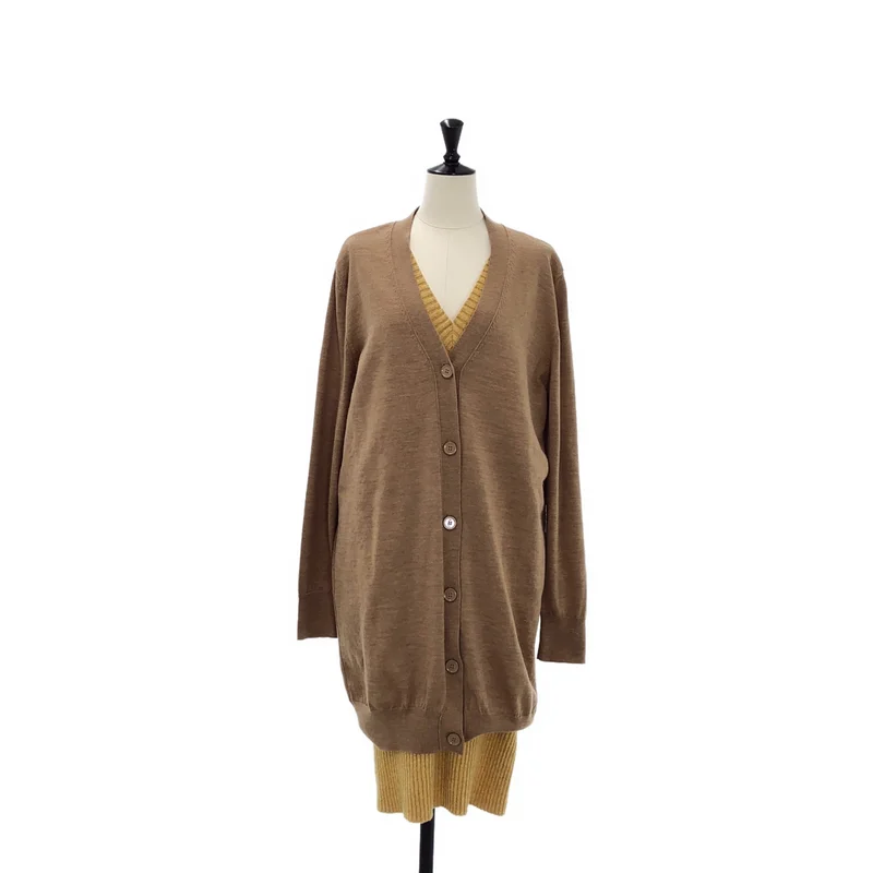 MM6 Maison Margiela / エムエムシックスメゾンマルジェラ | レイヤード Vネック ロングカーディガン | S | レディース