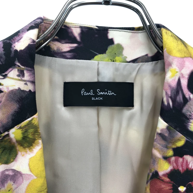 Paul Smith / ポールスミス | コットンストレッチ フラワープリント テーラードジャケット | 38 | レディース