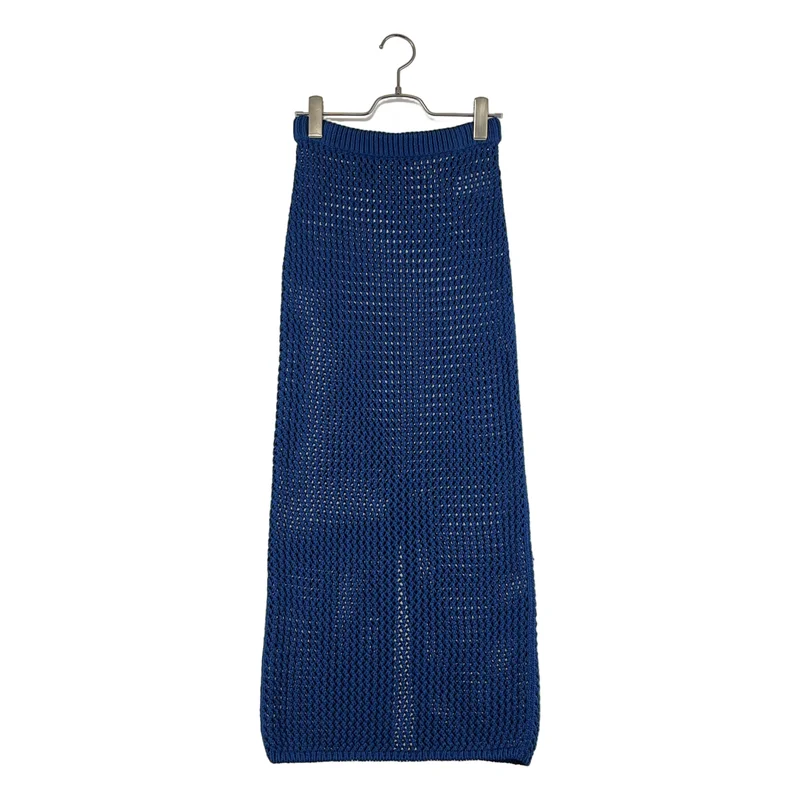 AURALEE / オーラリー | 2024AW | COTTON LILY YARN MESH KNIT SKIRT / バックスリット ニット スカート | 0 | レディース