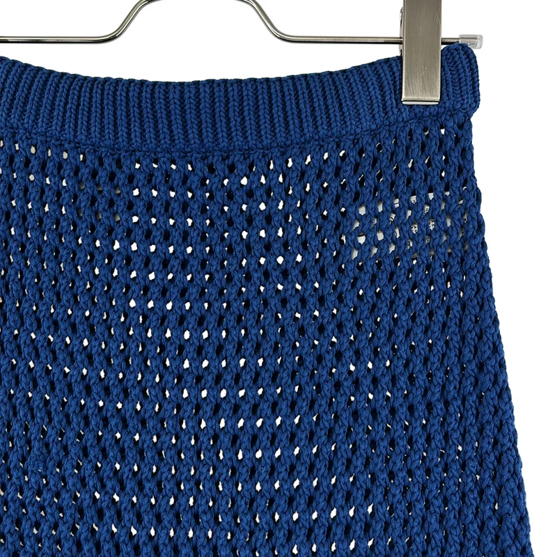 AURALEE / オーラリー | 2024AW | COTTON LILY YARN MESH KNIT SKIRT / バックスリット ニット スカート | 0 | レディース
