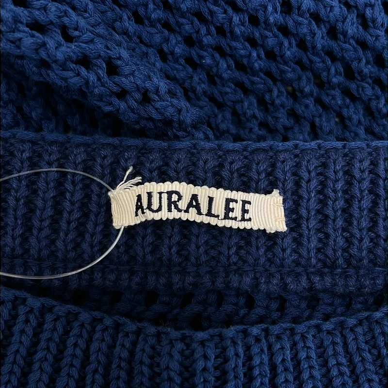 AURALEE / オーラリー | 2024AW | COTTON LILY YARN MESH KNIT SKIRT / バックスリット ニット スカート | 0 | レディース