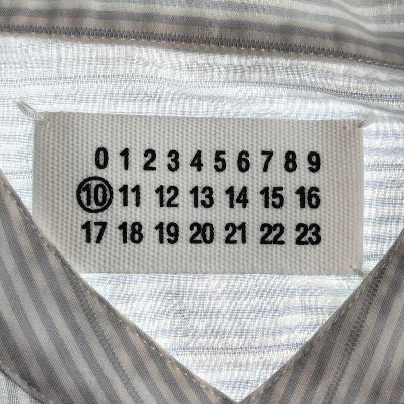 Maison Martin Margiela / メゾンマルタンマルジェラ | 2011SS | ストライプ シャツ_長袖 S30DL0179 | 46 | メンズ
