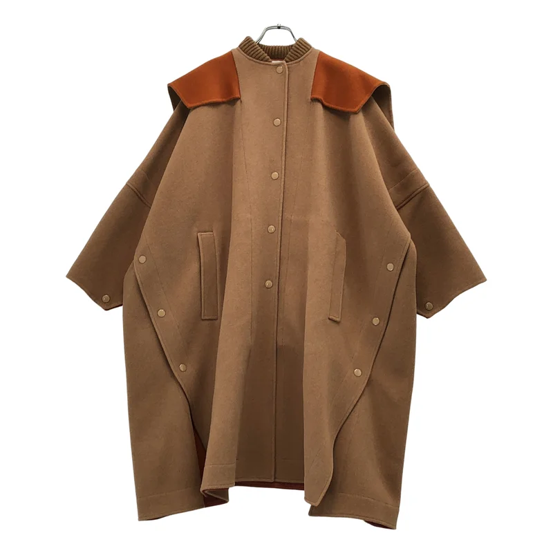 STELLA McCARTNEY / ステラマッカートニー | ウール ビッグシルエット マントコート | 34 | レディース